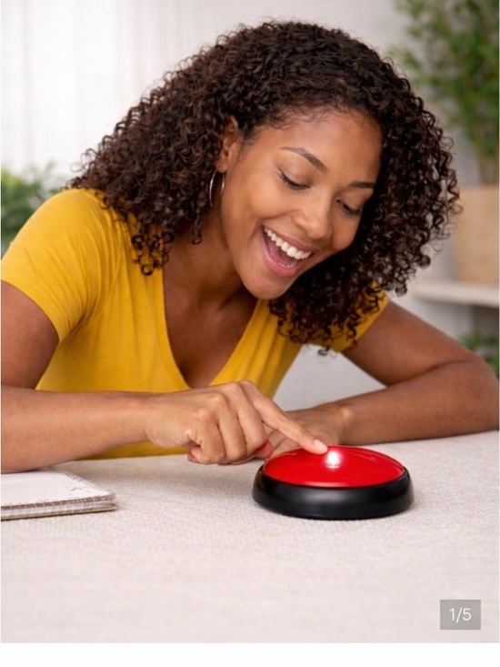 None Other - Recordable Talking Buzzer for Live Shows and or Family Games in Red
